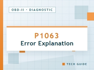 P1063 Error Explanation and Meaning
